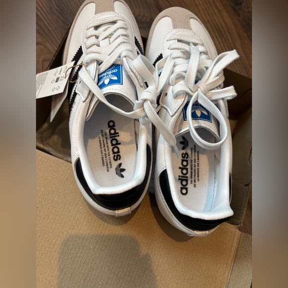 Adidas Samba OG White, Black, and Tan/Gum Sneakers NWT - Picture 3 of 9